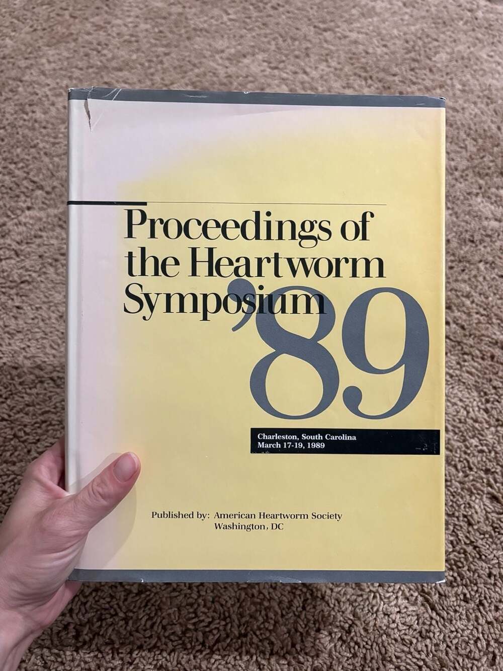 Heartworm Symposium 89 American Heartworm Society Veterinary Book
